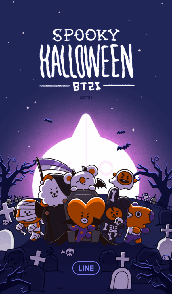 【LINE 官方主題下載】BT21（萬聖節篇）