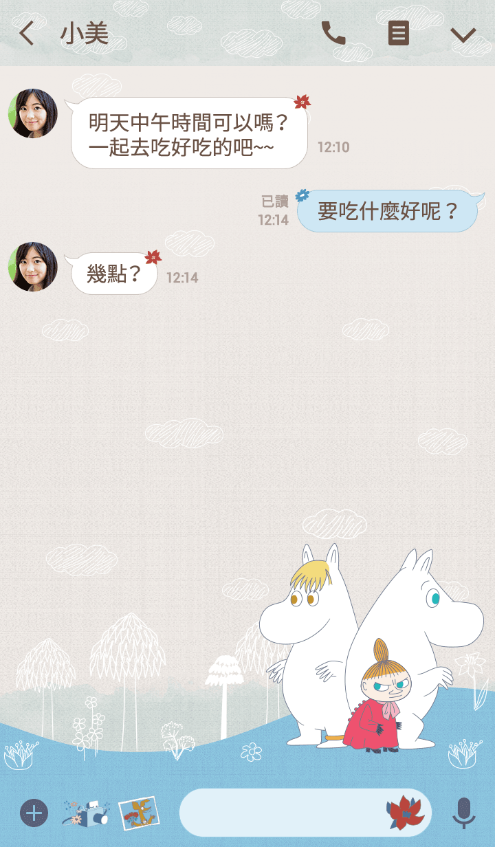 preview 003 720x1232 6 - 【LINE 官方主題下載】Moomin 清新自然篇