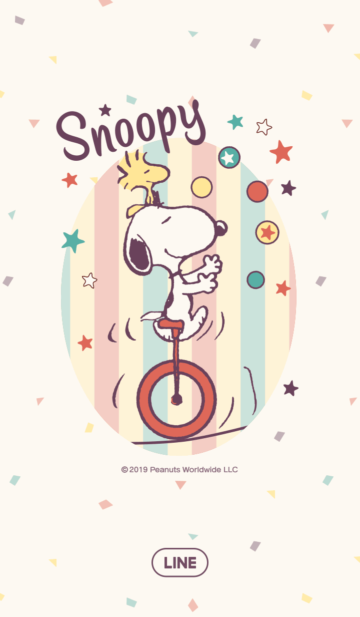 【LINE 主題免費下載】史努比☆馬戲團篇