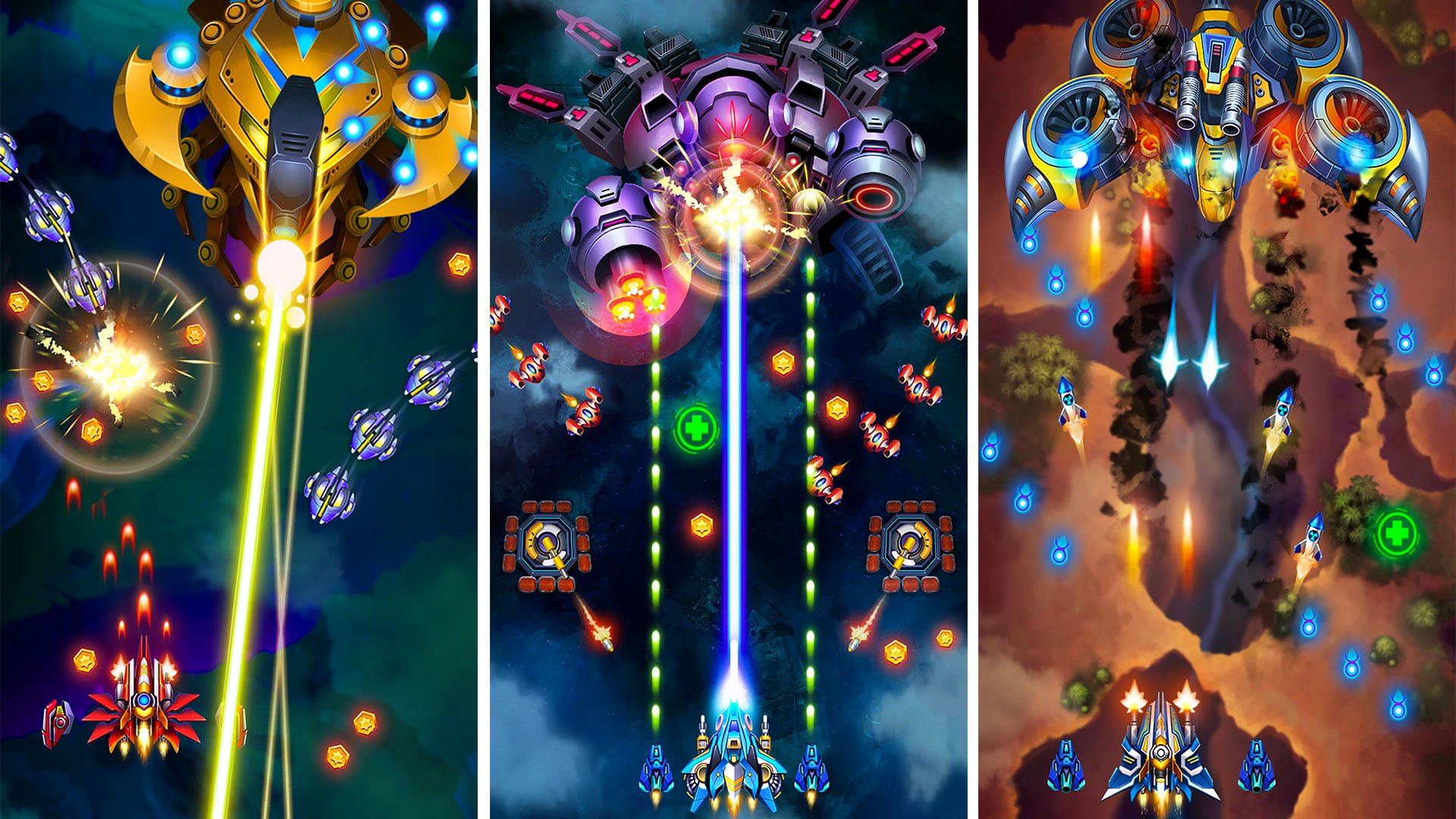 Best Space Shooter Games for iPhone and iPad - 【修改版】天空之冠 Sky Champ: Galaxy Space Shooter v6.2.2 無限寶石、轉蛋物品數量暴增