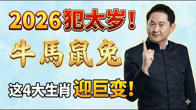 2026馬年犯太歲生肖提醒：馬鼠牛兔