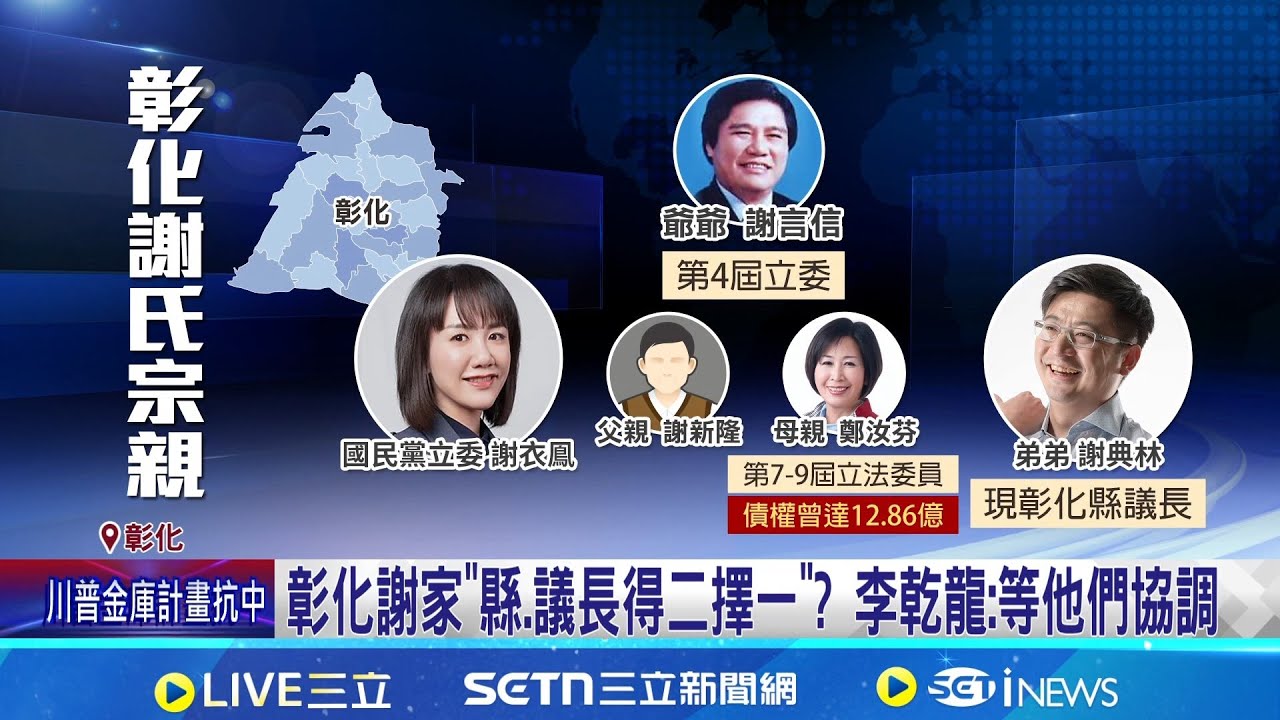 彰化謝家縣長與議長布局討論相關畫面